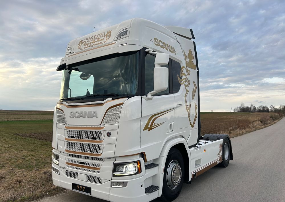 Tractor unit Scania R500 FULL AIR 2019 10x poduszki KLIMA POSTOJOWA / RETARDER / FULL SPOJLER / TOP STAN / od jedynego właściciela ! HYDRAULIKA spod beczki spożywczej ! / do wywrotu ruchomej podłogi beczki TOP TOP: picture 1