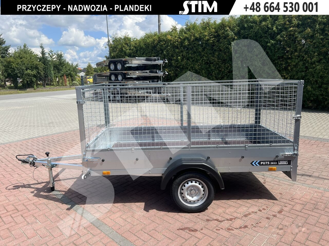 New Car trailer Lorries PU75-2613 uchylna + nadstawka: picture 7