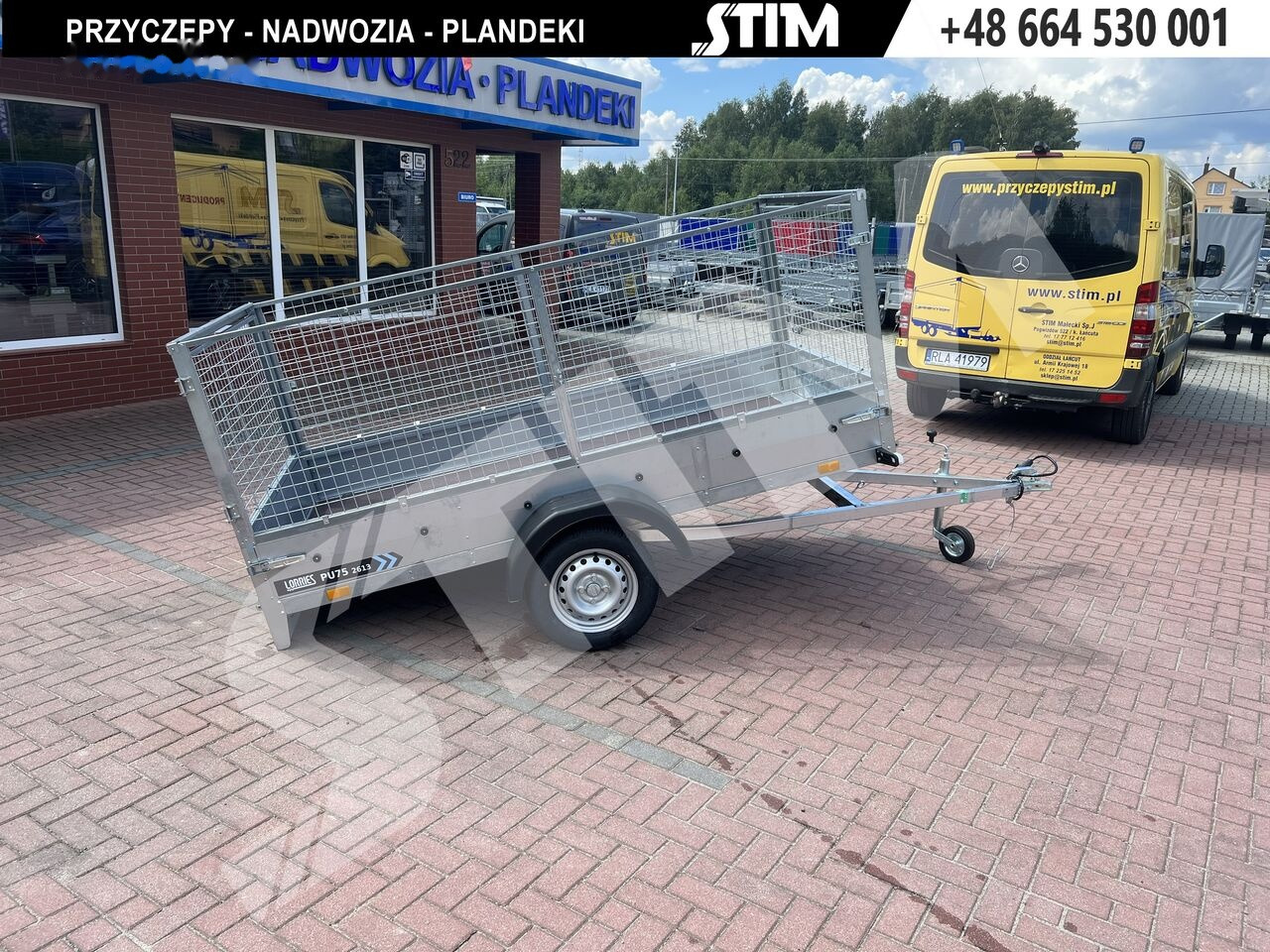 New Car trailer Lorries PU75-2613 uchylna + nadstawka: picture 11