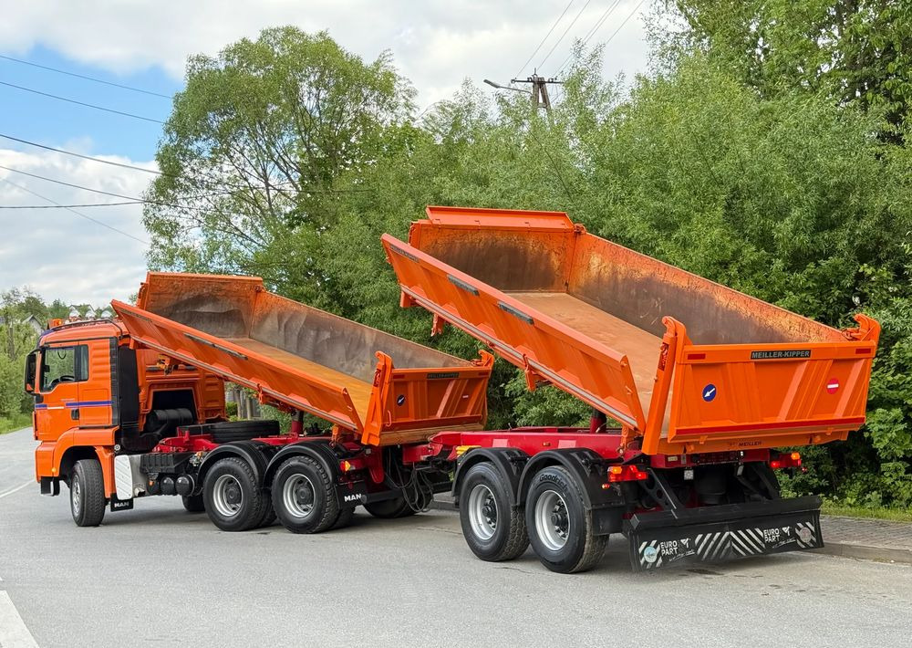 Tipper trailer Meiller * Przyczepa Tandem * Meiller * Bordmatic Kiper Wywrotka x3 * Stan Idealny: picture 14