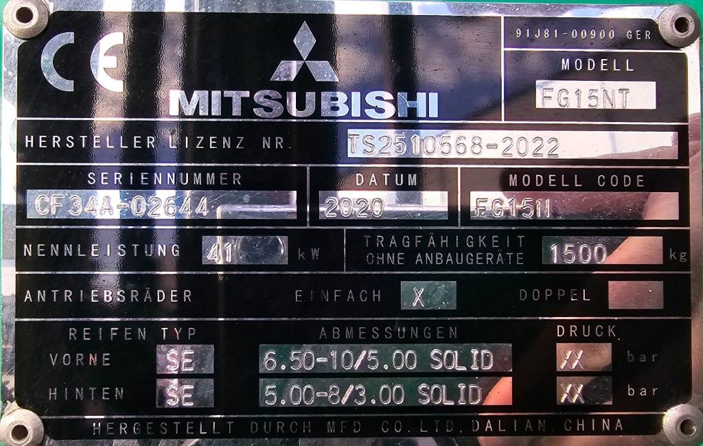 LPG forklift Mitsubishi FG 15 NT: picture 14