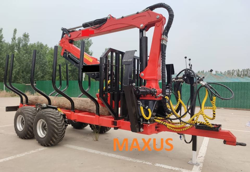 NEW MAXUS 12T Forest Trailer 2T Crane Warranty | НОВА Лісова причепа 12Т з Краном 2Т MAXUS Гарантія - Forestry trailer: picture 4 NEW MAXUS 12T Forest Trailer 2T Crane Warranty | НОВА Лісова причепа 12Т з Краном 2Т MAXUS Гарантія - Forestry trailer: picture 4