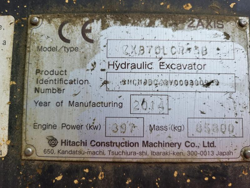 Crawler excavator Hitachi ZX870 LCR-5B: picture 14