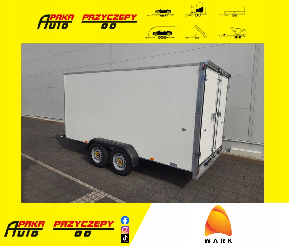 PRZYCZEPA KONTENER CARGO PAKA FURGON BOX 400 x 200 / CARGO CONTAINER TRAILER VAN BOX 400 x 200 - Closed box trailer: picture 1 PRZYCZEPA KONTENER CARGO PAKA FURGON BOX 400 x 200 / CARGO CONTAINER TRAILER VAN BOX 400 x 200 - Closed box trailer: picture 1
