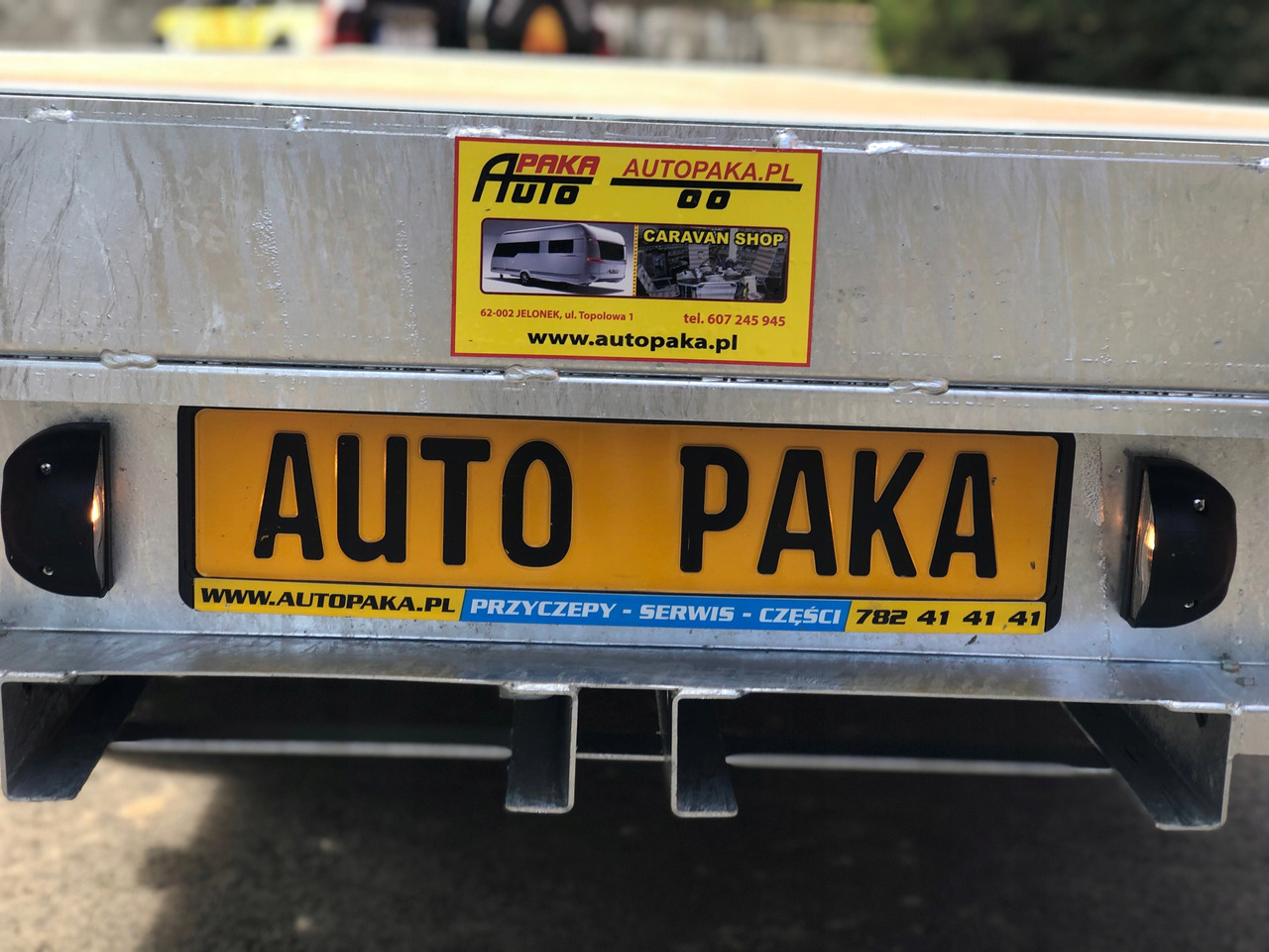 New Dropside/ Flatbed trailer PRZYCZEPA OBROTNICA PLATFORMA 8m 3500 KG / TURNTABLE PLATFORM TRAILER 8m 3500 KG: picture 8