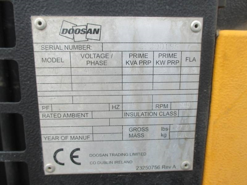 Generator set Doosan G 20: picture 13