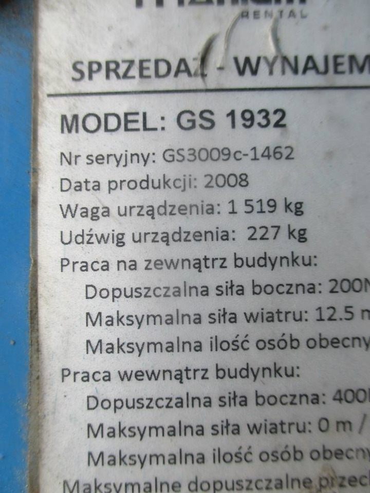 Genie GS 1932 - Scissor lift: picture 5 Genie GS 1932 - Scissor lift: picture 5