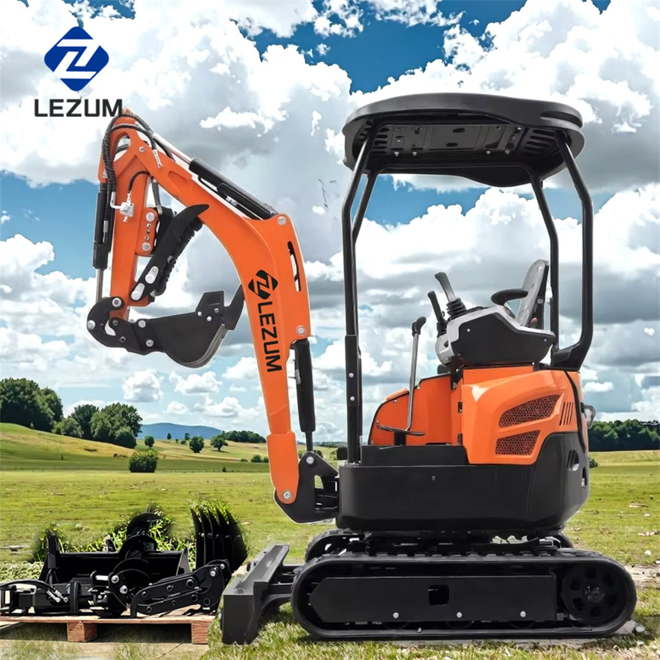 LEZUM DY18 Mini Excavator Digger Miniexcavadora EPA Kubota Engine Mini Excavator For Sale With Mini Excavator Attachment Set - Crawler excavator: picture 3 LEZUM DY18 Mini Excavator Digger Miniexcavadora EPA Kubota Engine Mini Excavator For Sale With Mini Excavator Attachment Set - Crawler excavator: picture 3