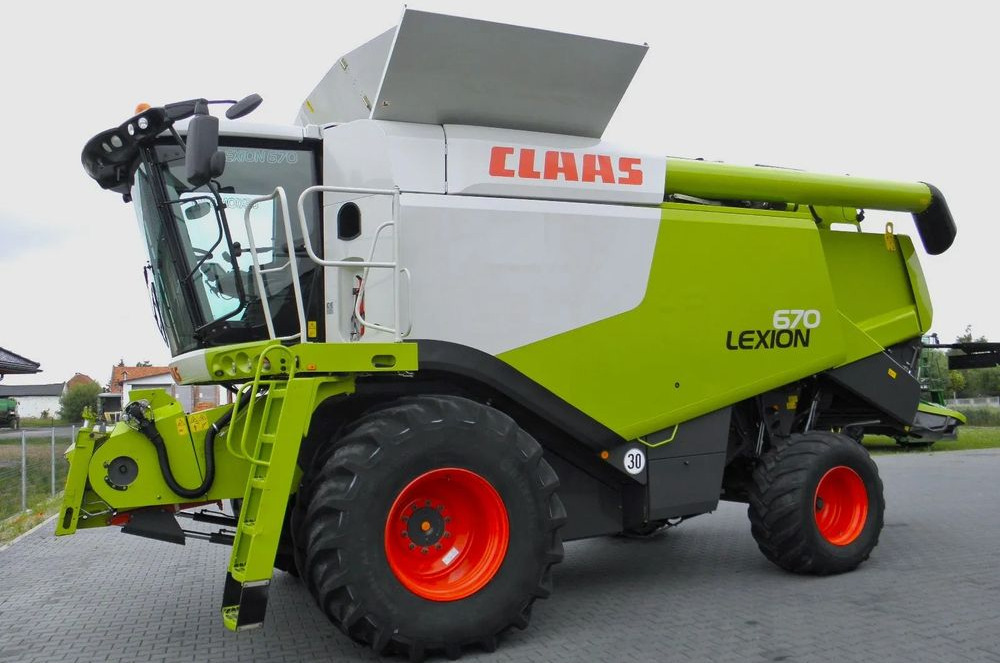 Claas Lexion 670 2014 Rok, Heder 7,5 Vario, Najbogatsza Wersja, Nie Malowany, Stan Idealny - Combine harvester: picture 3 Claas Lexion 670 2014 Rok, Heder 7,5 Vario, Najbogatsza Wersja, Nie Malowany, Stan Idealny - Combine harvester: picture 3