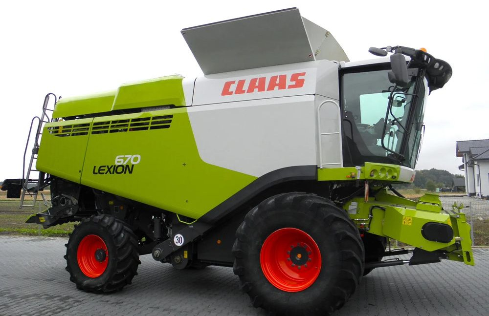 Claas Lexion 670 2019 Rok, Heder V 770, Najbogatsza Wersja, Nie Malowany, Stan Idealny - Combine harvester: picture 2 Claas Lexion 670 2019 Rok, Heder V 770, Najbogatsza Wersja, Nie Malowany, Stan Idealny - Combine harvester: picture 2
