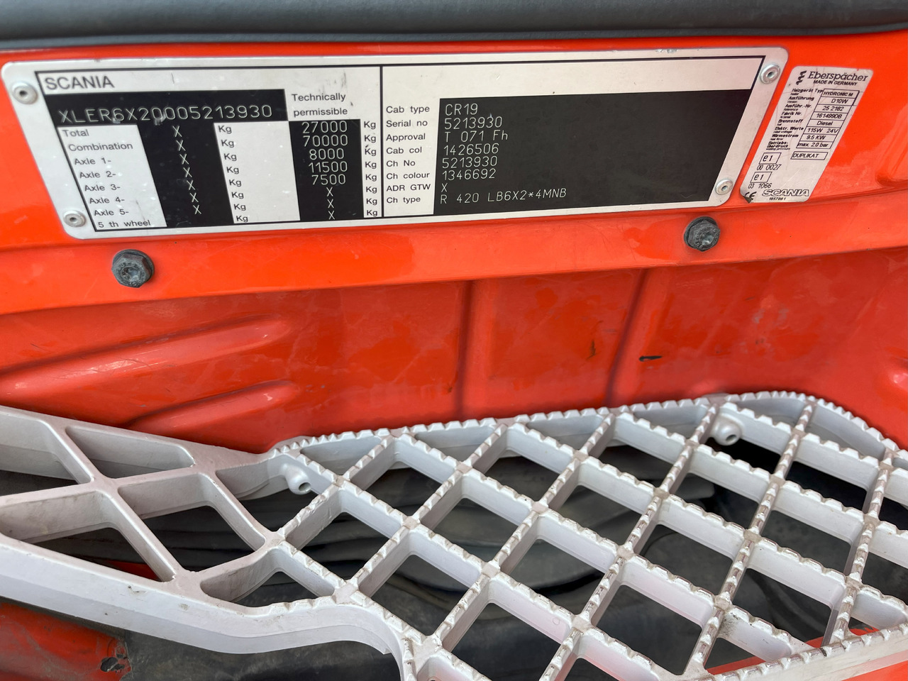 Lease a SCANIA R420 6x2 + CRANE FASSI 23TM PLATFORM 7720 SCANIA R420 6x2 + CRANE FASSI 23TM PLATFORM 7720: picture 29