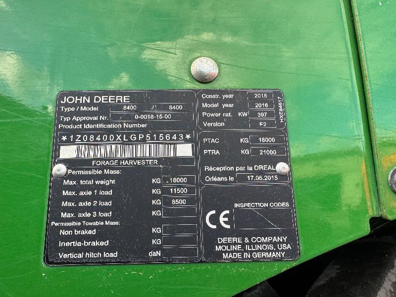 JOHN DEERE 8400 - Forage harvester: picture 4 JOHN DEERE 8400 - Forage harvester: picture 4