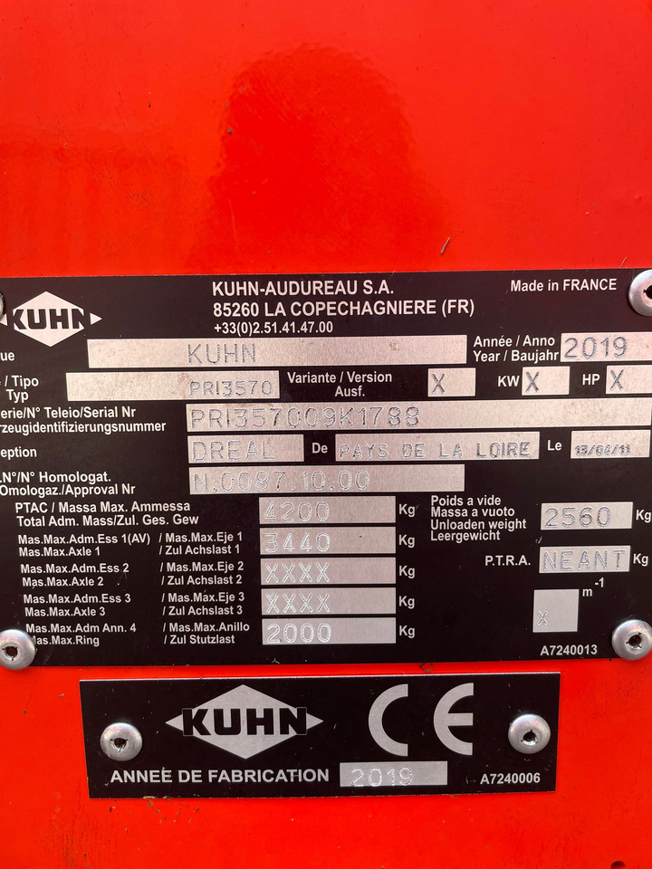 Livestock equipment KUHN Primor 3570M hinattava paalisilppuri: picture 6 Livestock equipment KUHN Primor 3570M hinattava paalisilppuri: picture 6