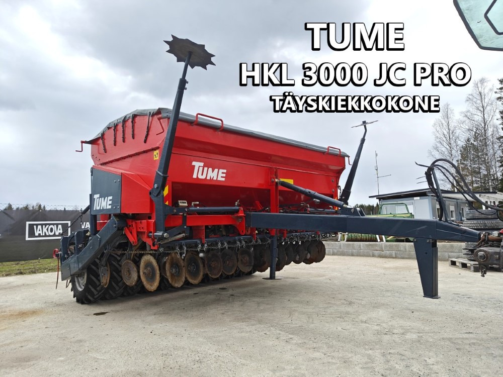 Tume HKL 3000 JC Pro Täyskiekkokone - Combine seed drill: picture 1 Tume HKL 3000 JC Pro Täyskiekkokone - Combine seed drill: picture 1