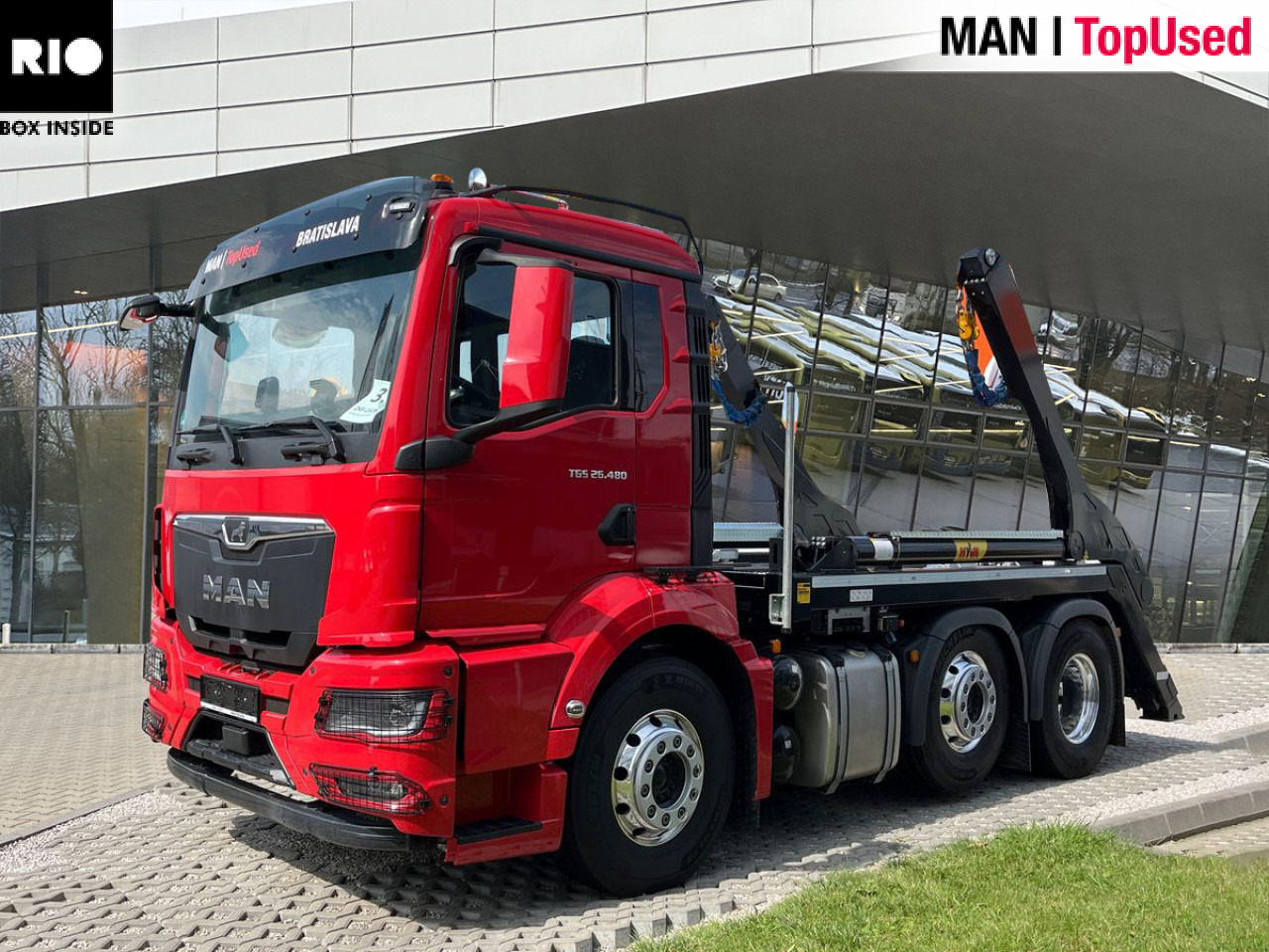MAN TGS 26.480 6x2/4 BL CH Euro6 Pritarder Klima AHK - Skip loader truck: picture 1 MAN TGS 26.480 6x2/4 BL CH Euro6 Pritarder Klima AHK - Skip loader truck: picture 1
