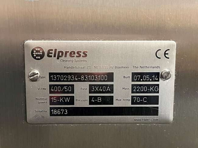 Food processing equipment Elpress bin washing machine ENW-45: picture 18