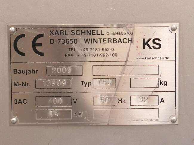 Food processing equipment Karl Schnell vacuummixer 750: picture 11