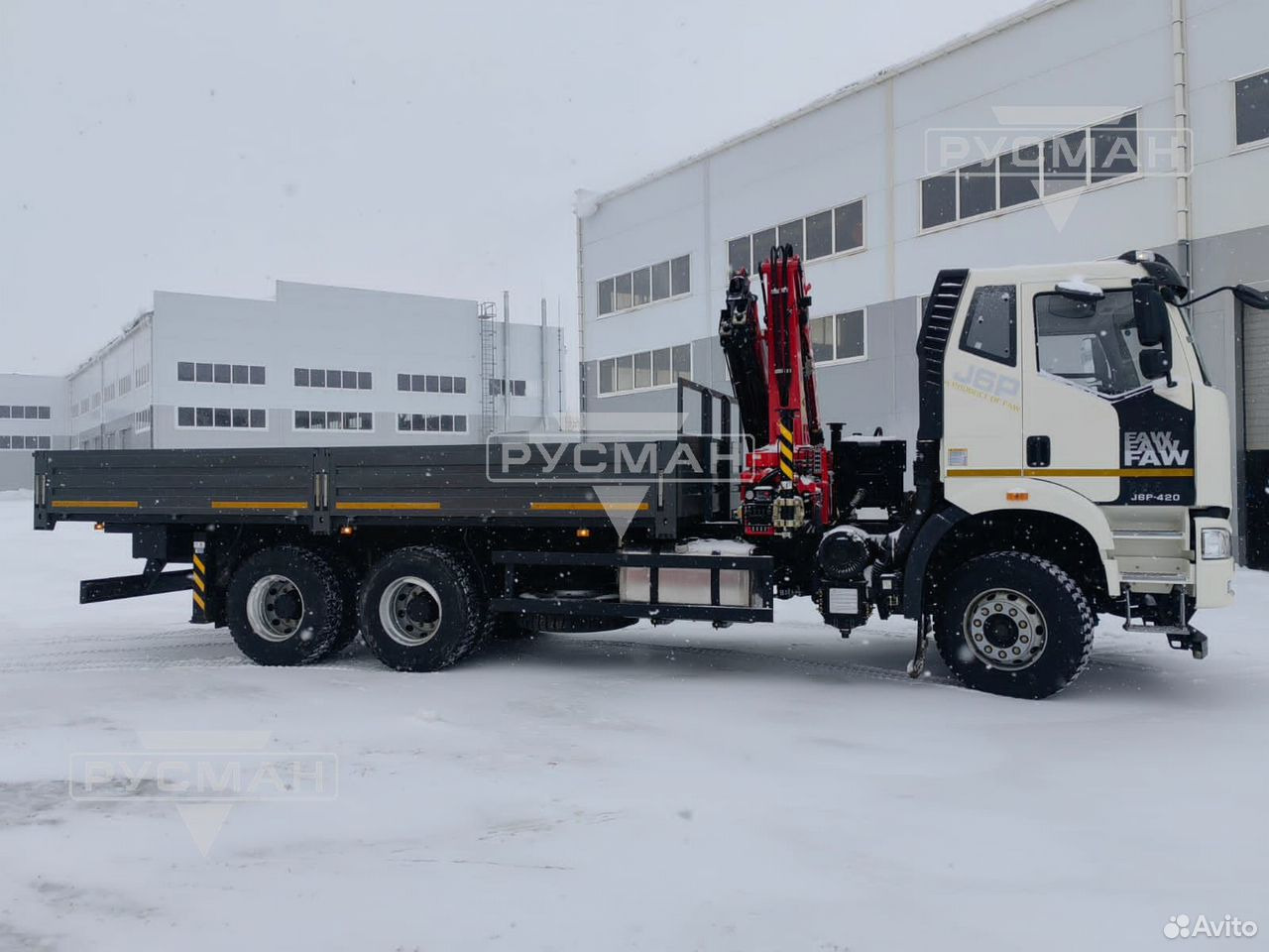 FAW J6 СА3250 - Dropside/ Flatbed truck, Crane truck: picture 2 FAW J6 СА3250 - Dropside/ Flatbed truck, Crane truck: picture 2