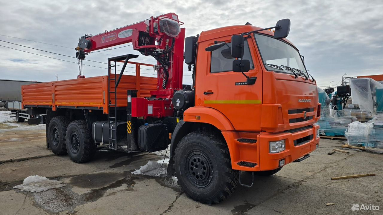 КАМАЗ 43118-50 - Dropside/ Flatbed truck, Crane truck: picture 1 КАМАЗ 43118-50 - Dropside/ Flatbed truck, Crane truck: picture 1
