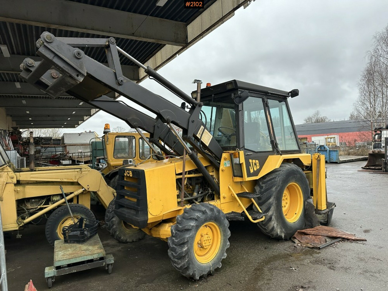 Backhoe loader JCB 3D-4 Rep. object - Farm tractor: picture 1 Backhoe loader JCB 3D-4 Rep. object - Farm tractor: picture 1