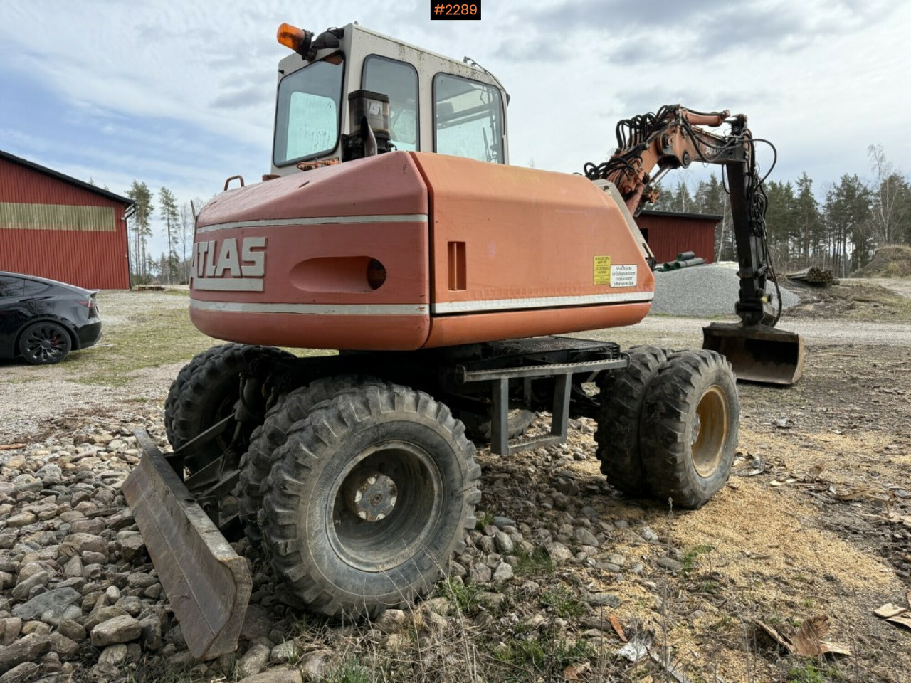 Wheeled excavator Atlas 1004 with attachments - Wheel excavator: picture 4 Wheeled excavator Atlas 1004 with attachments - Wheel excavator: picture 4