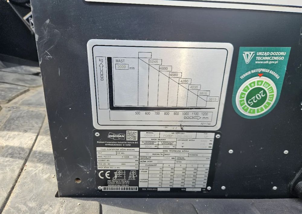 Doosan G60S-7 - LPG forklift: picture 4 Doosan G60S-7 - LPG forklift: picture 4