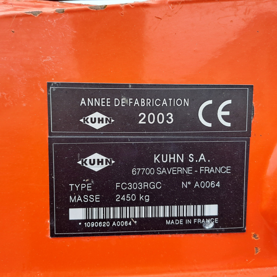 KUHN FC 303 RGC - Mower: picture 2 KUHN FC 303 RGC - Mower: picture 2