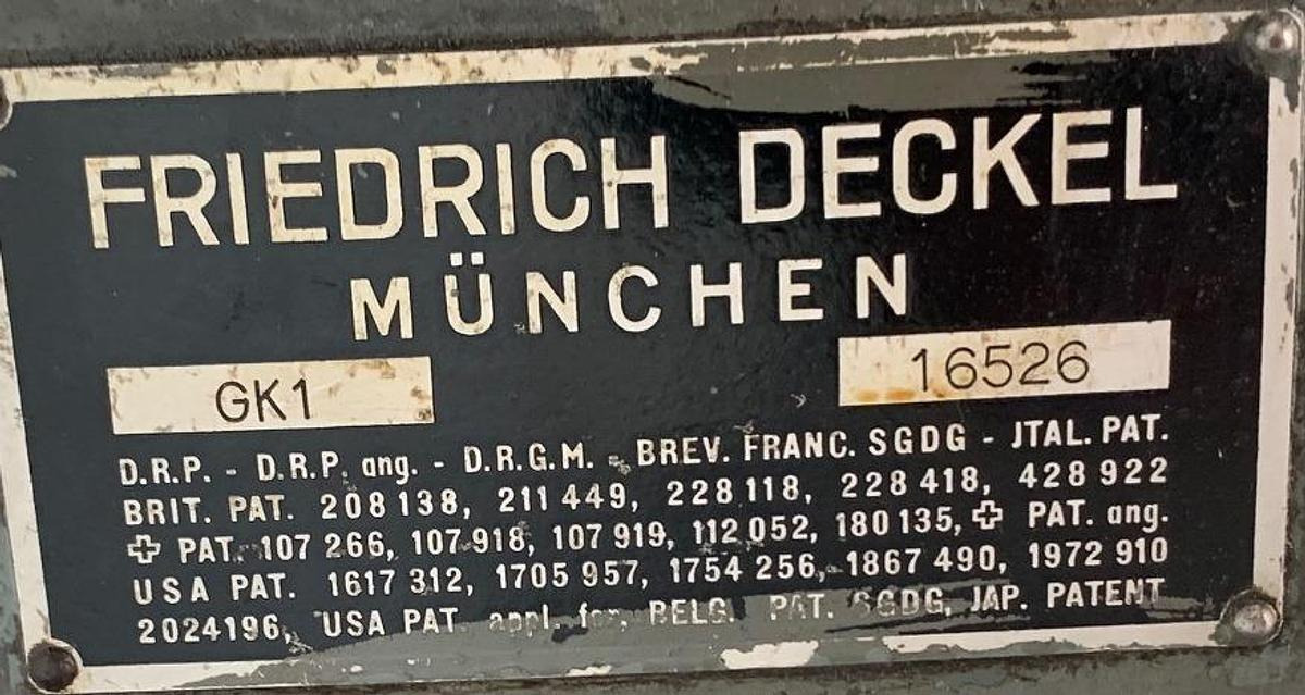 Gravierfräsmaschine DECKEL - Milling machine: picture 2 Gravierfräsmaschine DECKEL - Milling machine: picture 2