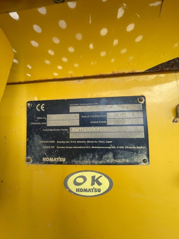 Lease a Komatsu HD 465-7E0, HD 405-7, HD 405-6, total 4 pcs  Komatsu HD 465-7E0, HD 405-7, HD 405-6, total 4 pcs: picture 10