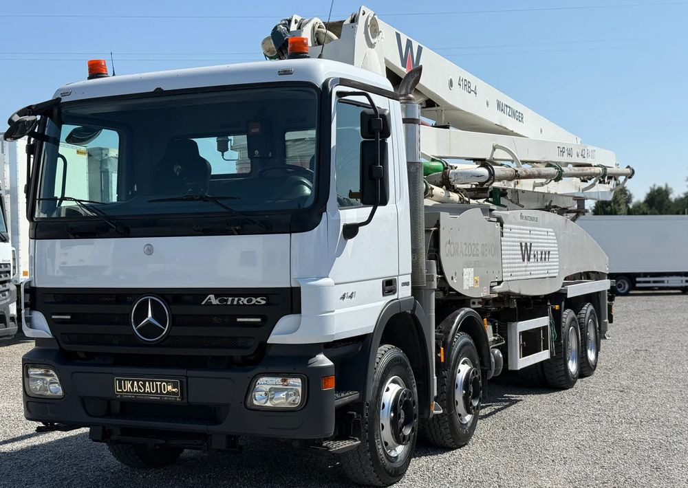 Mercedes-Benz ACTROS 4141 8X4 42 M GOTOWA DO PRACY - Concrete pump truck: picture 1 Mercedes-Benz ACTROS 4141 8X4 42 M GOTOWA DO PRACY - Concrete pump truck: picture 1