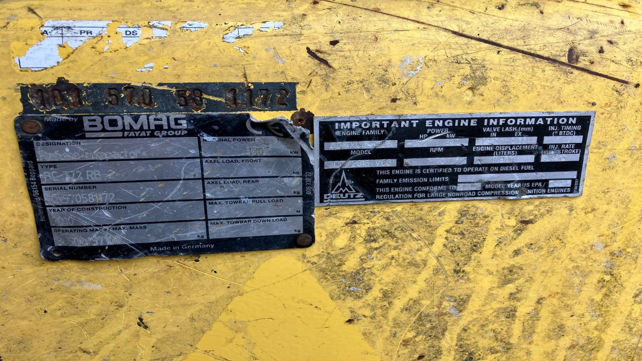 BOMAG DE BC 772 RB-2 Stage IIIa/Tier 3 - Compactor: picture 5 BOMAG DE BC 772 RB-2 Stage IIIa/Tier 3 - Compactor: picture 5