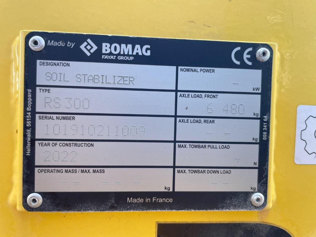 New Soil stabilizer BOMAG DE RS 300: picture 7 New Soil stabilizer BOMAG DE RS 300: picture 7