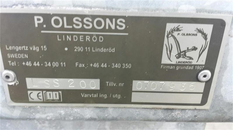 - - - P Olssons. LSS 200 - Sand/ Salt spreader for Municipal/ Special vehicle: picture 4 - - - P Olssons. LSS 200 - Sand/ Salt spreader for Municipal/ Special vehicle: picture 4