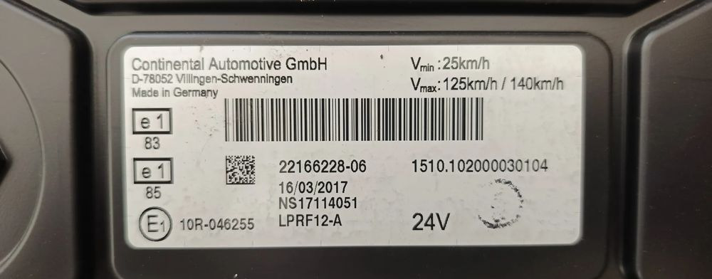 RENAULT GAMA T LICZNIK ZEGARY 22166228-06 - Dashboard for Truck: picture 2 RENAULT GAMA T LICZNIK ZEGARY 22166228-06 - Dashboard for Truck: picture 2