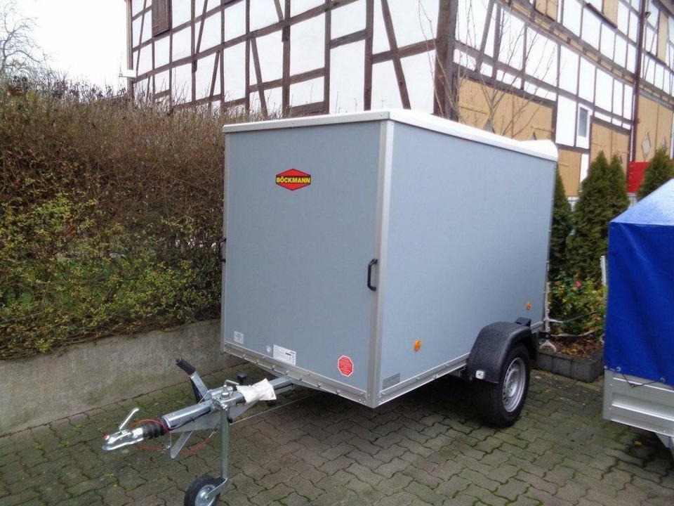 Böckmann PKW-Anhänger Koffer 1,35to. 100 km/h Kofferanhänger - Car trailer: picture 1 Böckmann PKW-Anhänger Koffer 1,35to. 100 km/h Kofferanhänger - Car trailer: picture 1