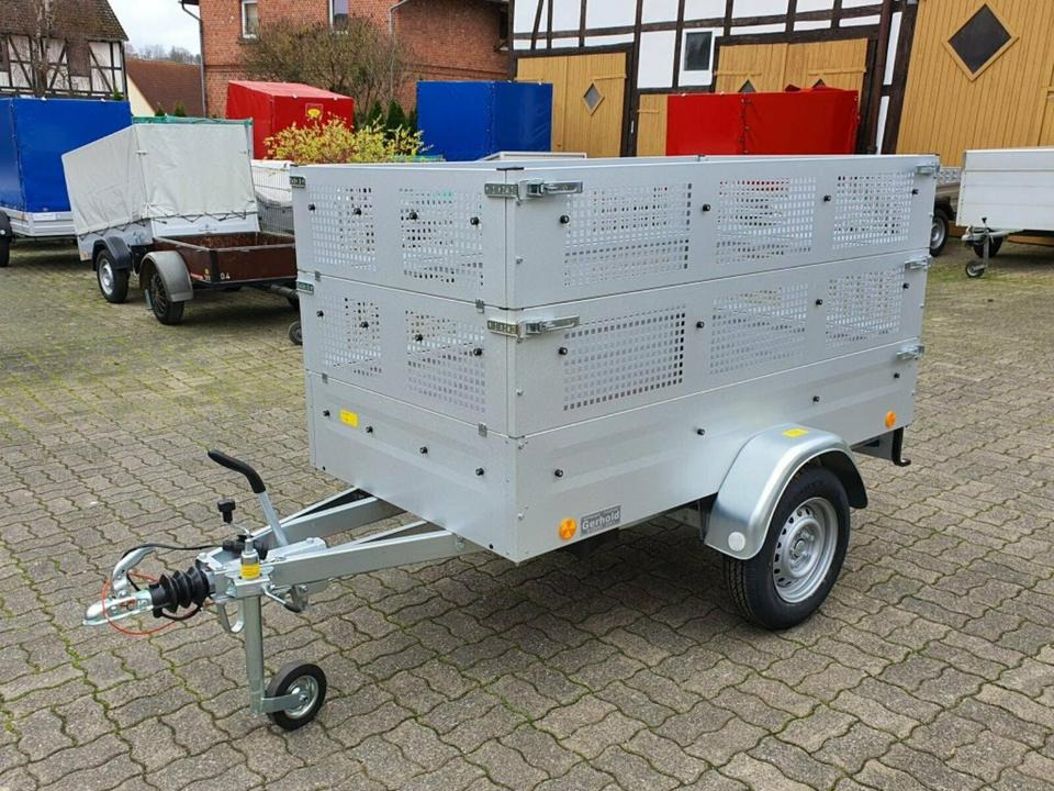 Böckmann PKW-Anhänger TPV 1,0to, 100 km/h, Gitteraufbau - Car trailer: picture 4 Böckmann PKW-Anhänger TPV 1,0to, 100 km/h, Gitteraufbau - Car trailer: picture 4
