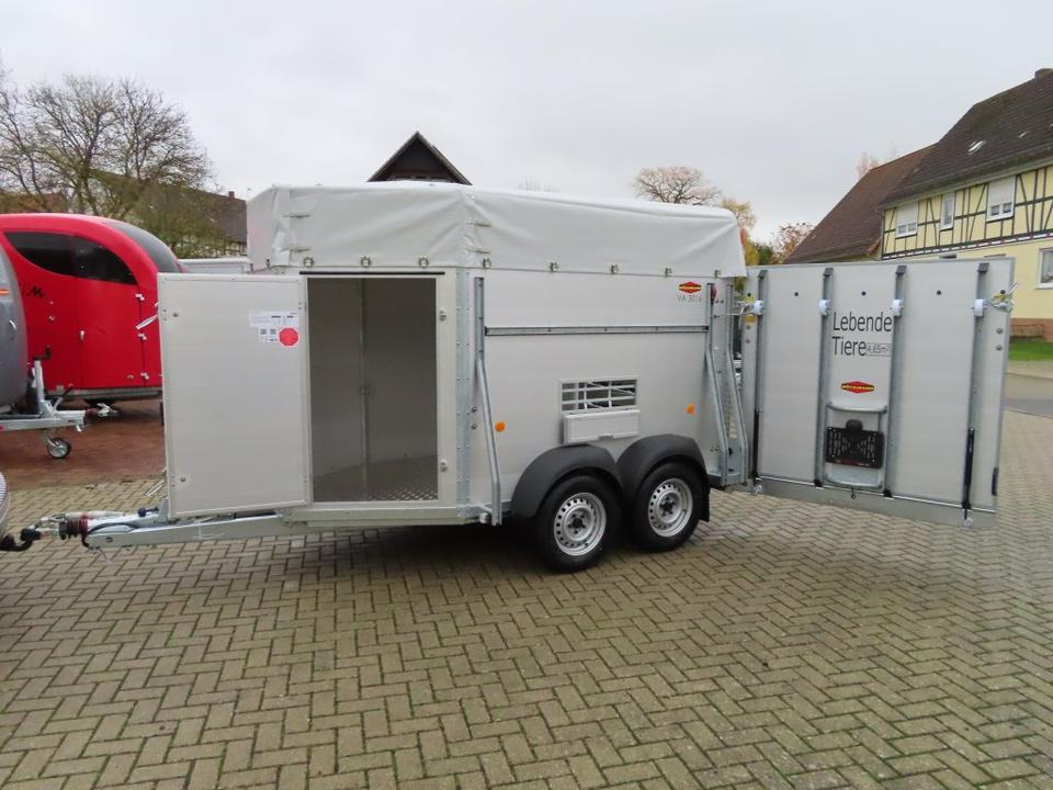 Böckmann Viehanhänger, 2,4 to. Tür/Rampekombi, Humbaur, Fendt - Livestock trailer: picture 1 Böckmann Viehanhänger, 2,4 to. Tür/Rampekombi, Humbaur, Fendt - Livestock trailer: picture 1