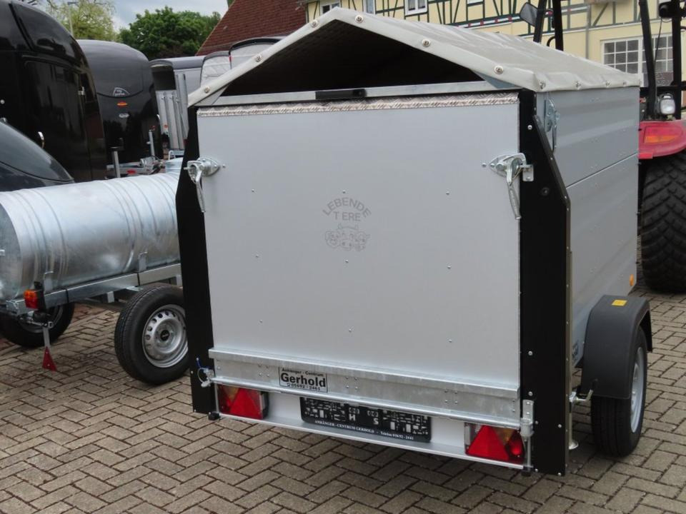 TPV Kleinviehanhänger 1,0t Flügeltür Viehanhänger Ziegen Schafe - Livestock trailer: picture 4 TPV Kleinviehanhänger 1,0t Flügeltür Viehanhänger Ziegen Schafe - Livestock trailer: picture 4