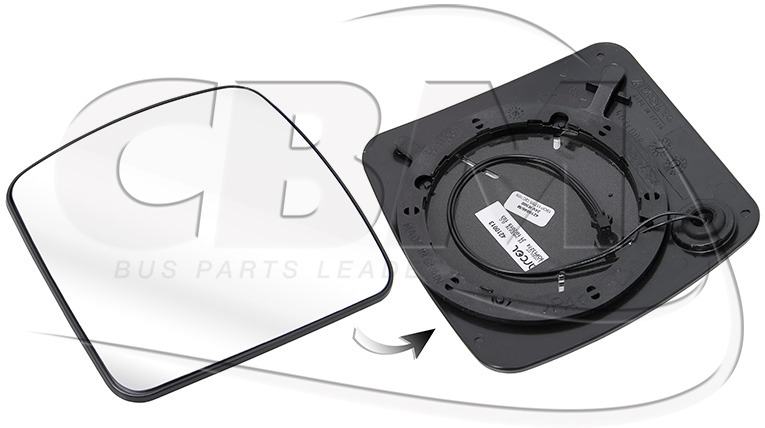 ARCOL GLASS WITH CONNECTOR - ZF (4166338206) - Rear view mirror for Bus: picture 1 ARCOL GLASS WITH CONNECTOR - ZF (4166338206) - Rear view mirror for Bus: picture 1