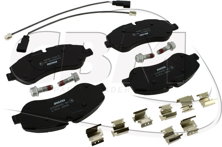 TEXTAR FRONT BRAKE PAD - MERCEDES MAN NEOPLAN VOLVO IRISBUS - IVECO - RVI (A0002777531 | N1014007802 | 14007802 | 11704340 | 8551052 | 503136162 | 5010393879) - Brake pads for Bus: picture 1 TEXTAR FRONT BRAKE PAD - MERCEDES MAN NEOPLAN VOLVO IRISBUS - IVECO - RVI (A0002777531 | N1014007802 | 14007802 | 11704340 | 8551052 | 503136162 | 5010393879) - Brake pads for Bus: picture 1
