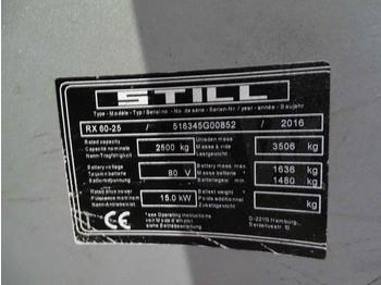 Still RX60-25 RX60-25 - Electric forklift: picture 5 Still RX60-25 RX60-25 - Electric forklift: picture 5