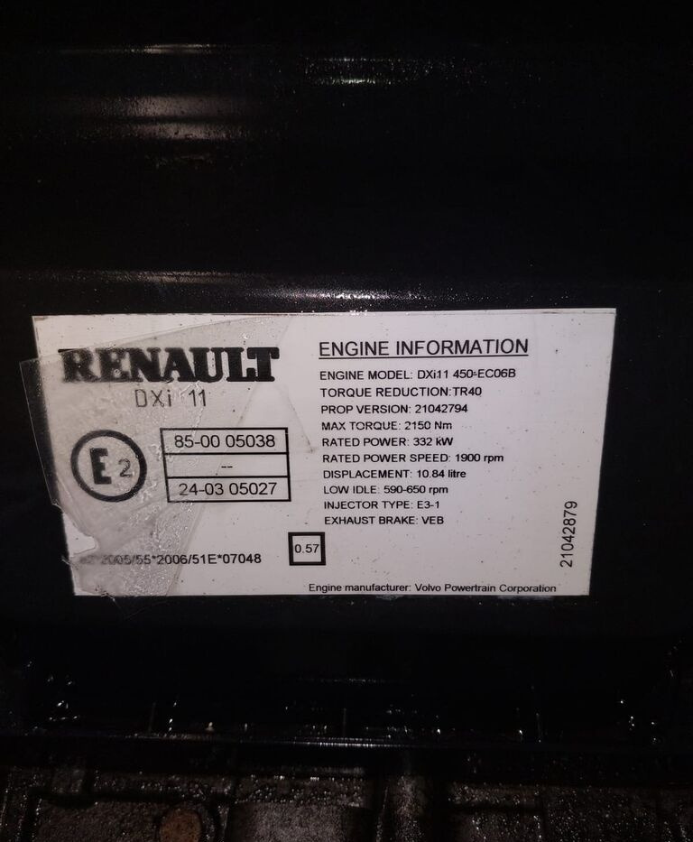 Renault DXi11 truck - Engine for Truck: picture 4 Renault DXi11 truck - Engine for Truck: picture 4