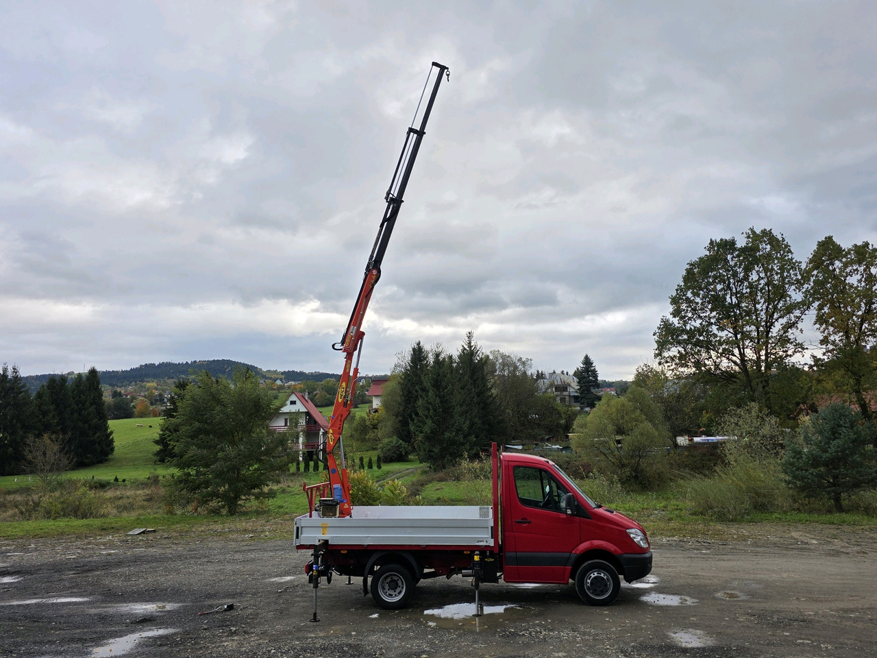 Mercedes-Benz Sprinter 418 CDI Skrzynia +HDS 10.5 M +Pilot  ! 87000km ! - Flatbed van: picture 5 Mercedes-Benz Sprinter 418 CDI Skrzynia +HDS 10.5 M +Pilot  ! 87000km ! - Flatbed van: picture 5