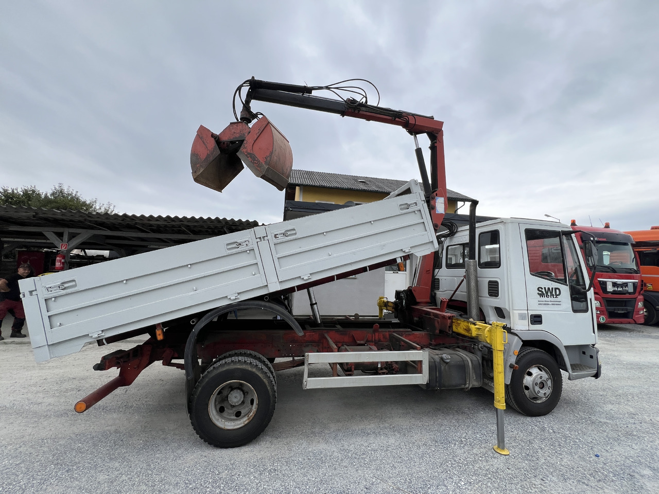 Tipper, Crane truck IVECO EUROCARGO 75E15 Kipper mit Kran: picture 7