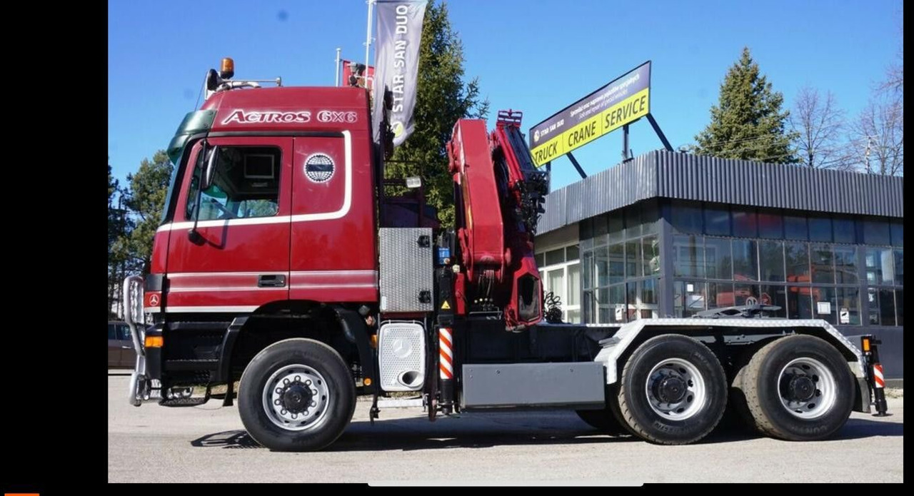 Mercedes-Benz ACTROS 3348 Kran HMF3720K4 Fly-Jip Fun k Klima - Crane truck: picture 3 Mercedes-Benz ACTROS 3348 Kran HMF3720K4 Fly-Jip Fun k Klima - Crane truck: picture 3