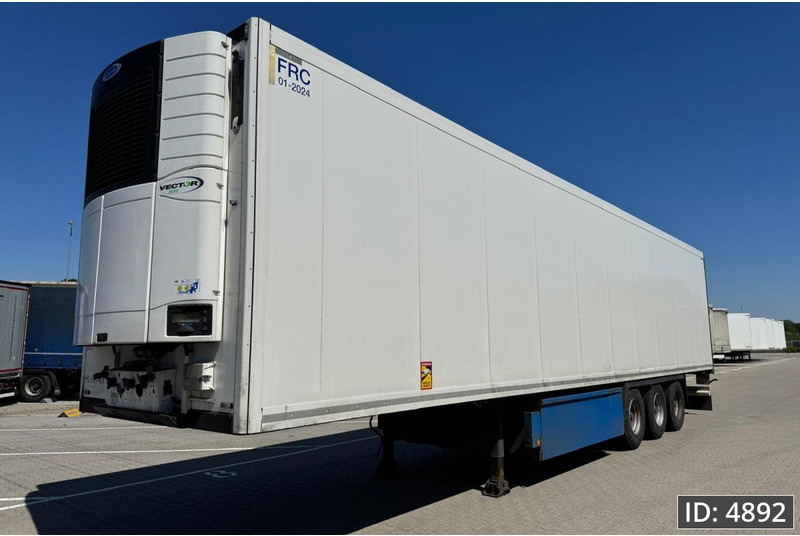 Refrigerator semi-trailer Krone SD / Carrier Vector 1550 / Palletbox / BPW Drum: picture 1