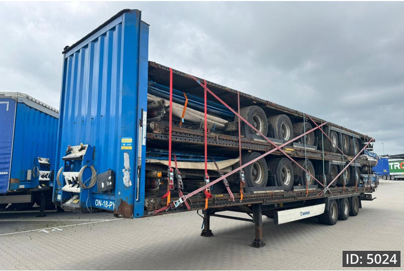 Curtainsider semi-trailer Krone SD / Stack 5x mega / BPW Drum: picture 1
