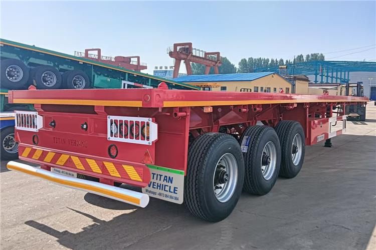 TITAN 2025 New China Flatbed Trailer with Single Tires In Kenya - Chassis semi-trailer: picture 1 TITAN 2025 New China Flatbed Trailer with Single Tires In Kenya - Chassis semi-trailer: picture 1