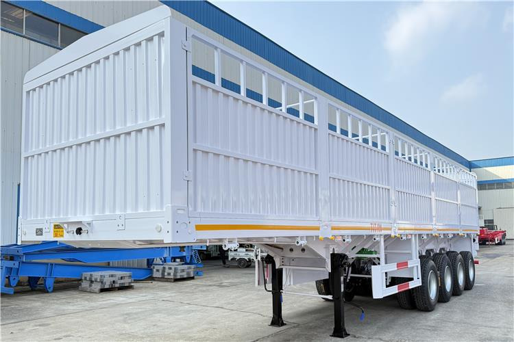 TITAN 4 Axle 80 Ton Fence Cargo Truck Trailer for Sale in Nigeria - Livestock semi-trailer: picture 3 TITAN 4 Axle 80 Ton Fence Cargo Truck Trailer for Sale in Nigeria - Livestock semi-trailer: picture 3