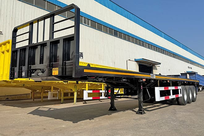 TITAN Tri Axle Flatbed Trailer for Sale in Jamaica - Dropside/ Flatbed semi-trailer: picture 2 TITAN Tri Axle Flatbed Trailer for Sale in Jamaica - Dropside/ Flatbed semi-trailer: picture 2
